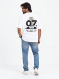 Apex 07 Tee white oversized tee back graphic view