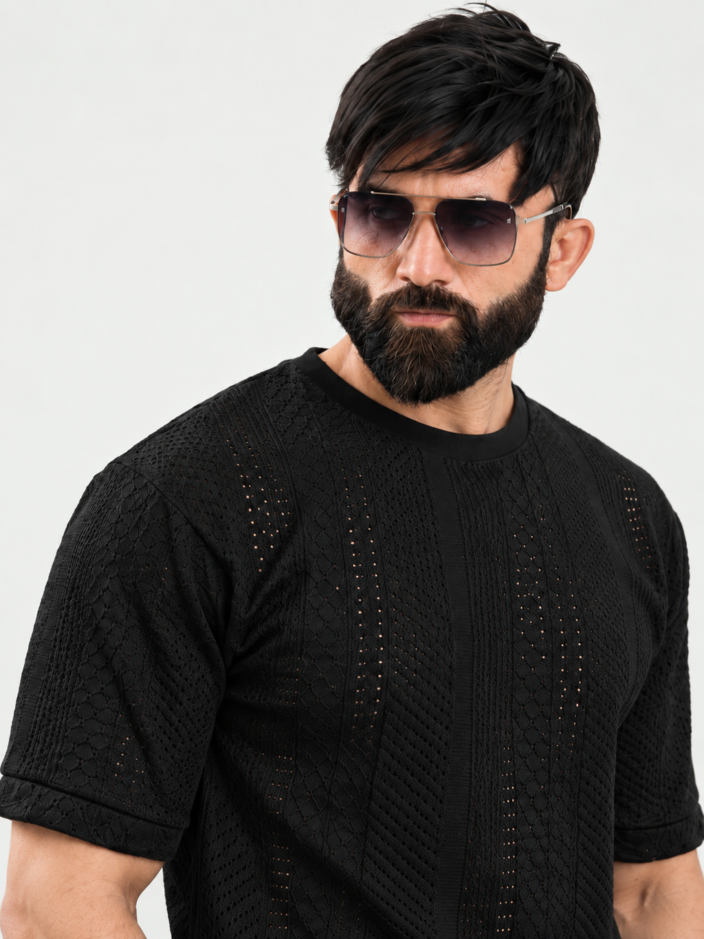 Gridline Texture Tee