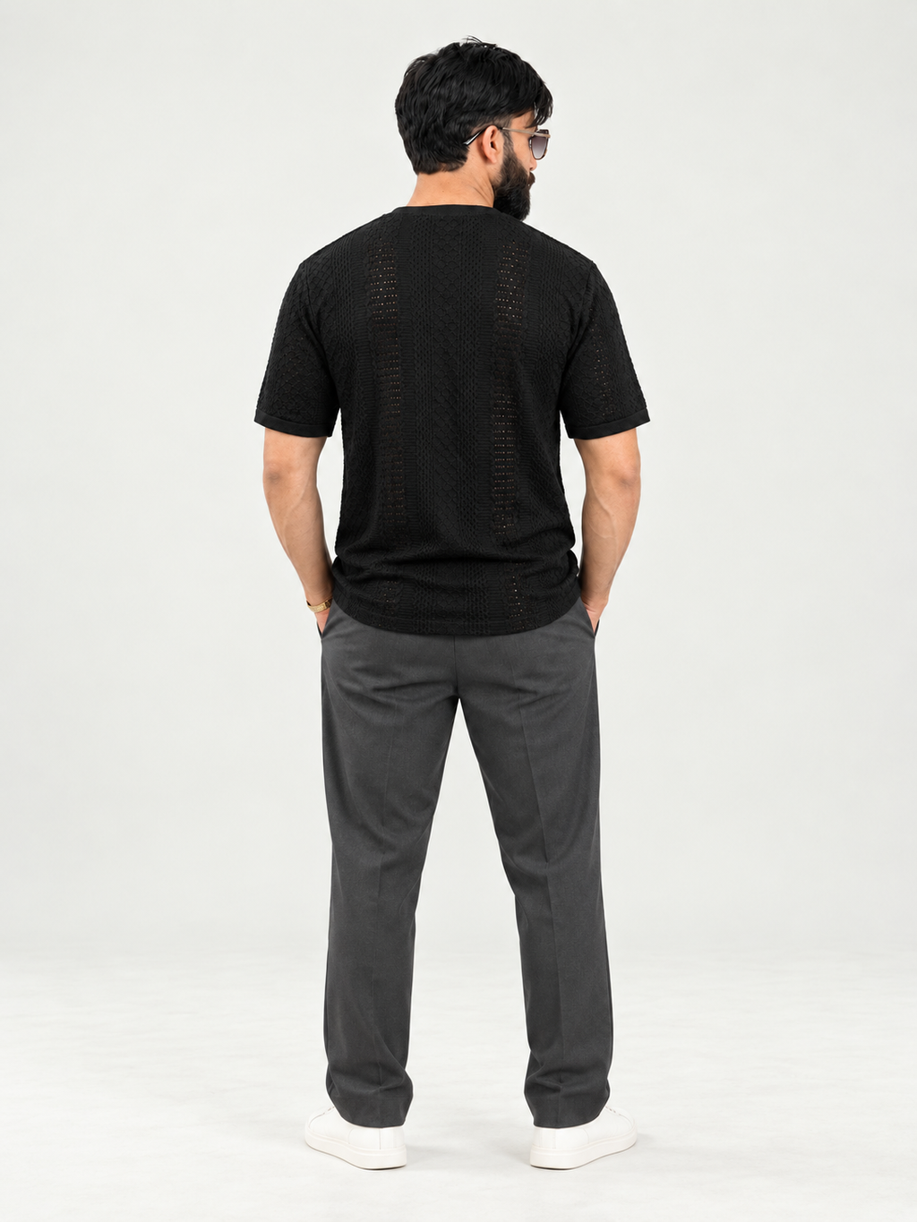 Gridline Texture Tee